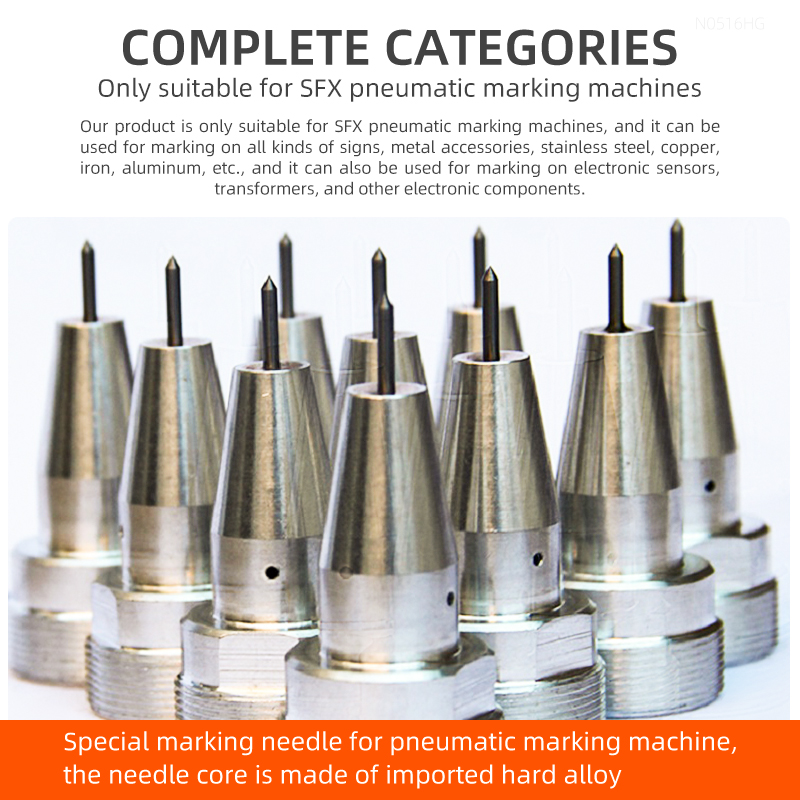 Carbide Pneumatic Marking Machine Needle For SFX Pneumatic Dot Peen Marking Machine